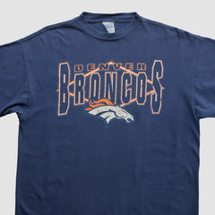 Denver Broncos Tultex 90s T-shirt - Navy Vintage cheap