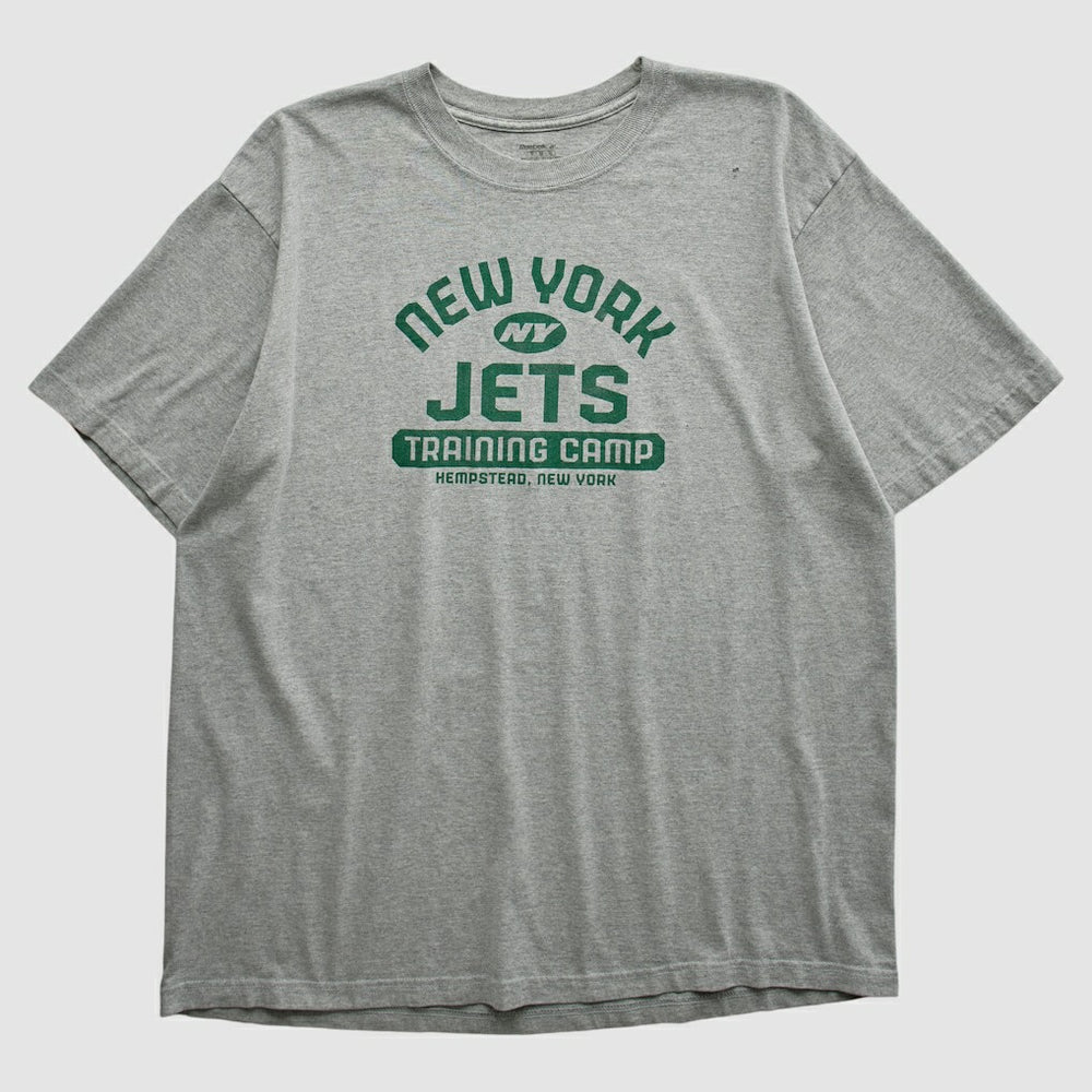 New York Jets Reebok 2000s T-shirt - Heather Gray Vintage sale