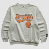 Cleveland Browns Starter 90s Pullover Sweatshirt - Heather Gray Vintage outlet