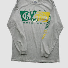 Green Bay Packers Lee Apparel 90s Long Sleeve T-shirt - Heather Gray Vintage online