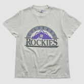 Colorado Rockies Trench 90s T-shirt White Vintage
