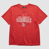 St. Louis Cardinals Adidas 2010s T-shirt Red Vintage