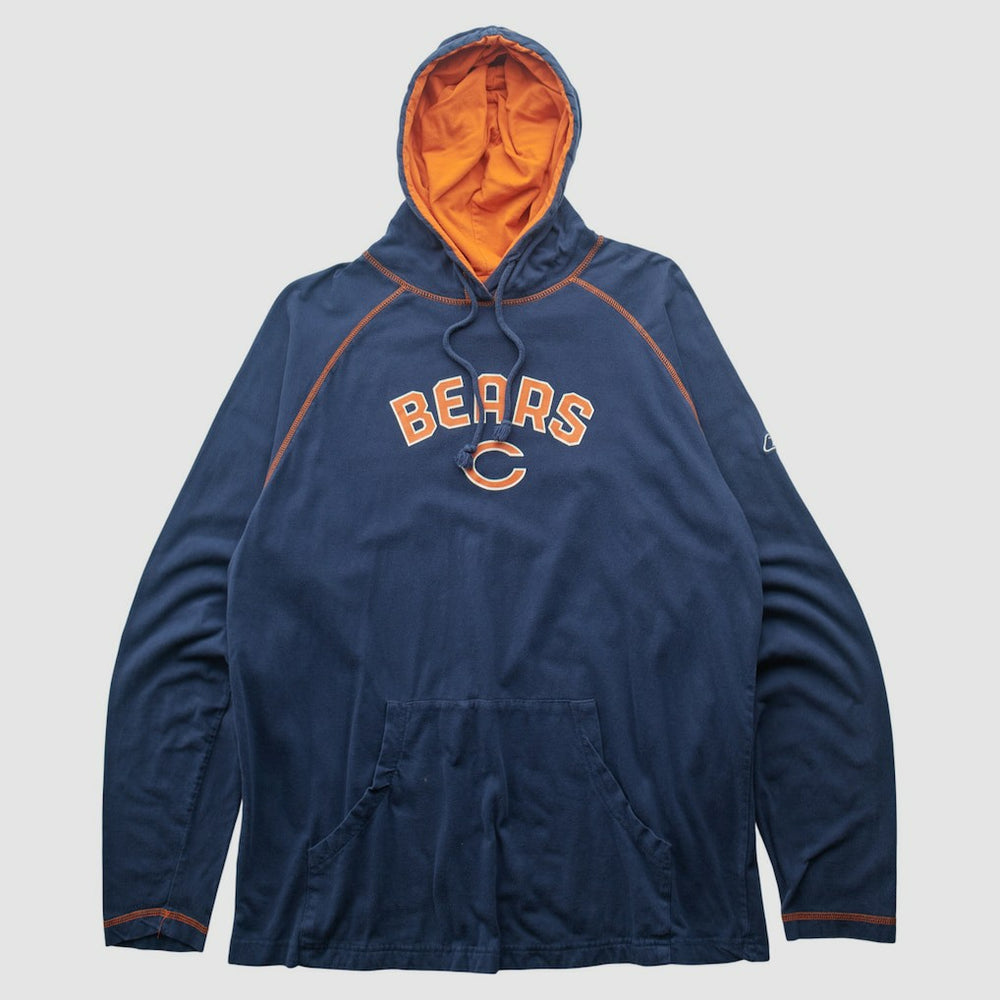 Chicago Bears Reebok 2000s Hooded Pullover Sweatshirt - Navy Vintage online