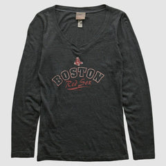 Boston Red Sox Genuine Merchandise 2010s Long Sleeve T-shirt Charcoal Vintage