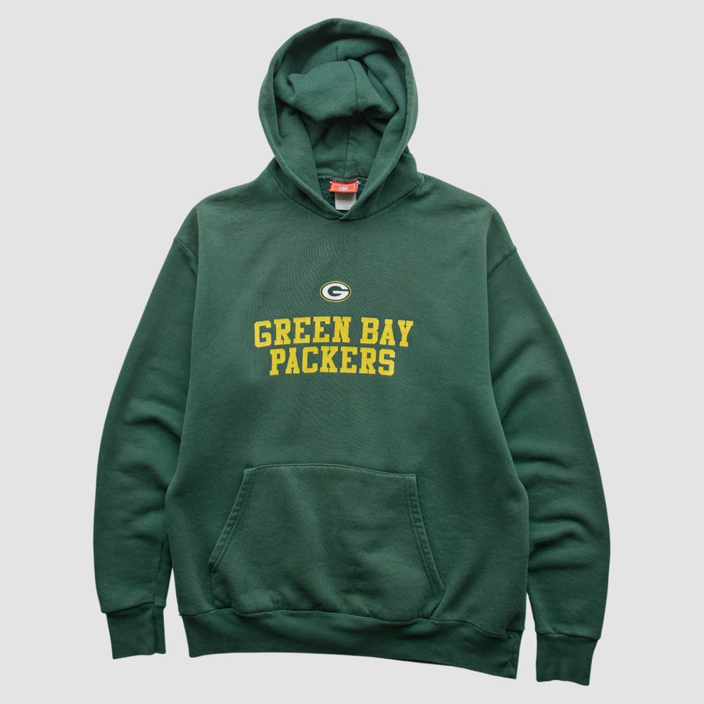 Green Bay Packers NFL 2000s Hooded Pullover Sweatshirt - Green Vintage discount