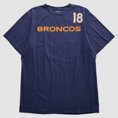 Denver Broncos Reebok 2000s T-shirt - Navy Vintage on sale