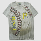 Pittsburgh Pirates Liquid Blue 2000s T-shirt White Vintage