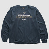 New Orleans Saints Reebok 2010 Long Sleeve T-shirt - Navy Vintage discount