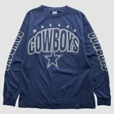 Dallas Cowboys True Fan 90s Long Sleeve T-shirt - Navy Vintage cheap