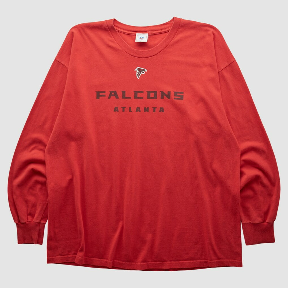 Atlanta Falcons NFL 2000s Long Sleeve T-shirt - Red Vintage discount