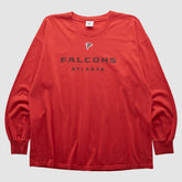 Atlanta Falcons NFL 2000s Long Sleeve T-shirt - Red Vintage discount