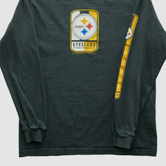 Pittsburgh Steelers Lee Apparel 2001 Long Sleeve T-shirt - Charcoal Vintage online