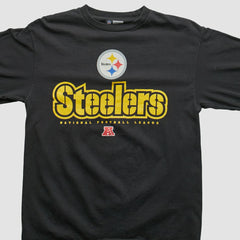 Pittsburgh Steelers NFL 2000s Long Sleeve T-shirt - Black Vintage discount
