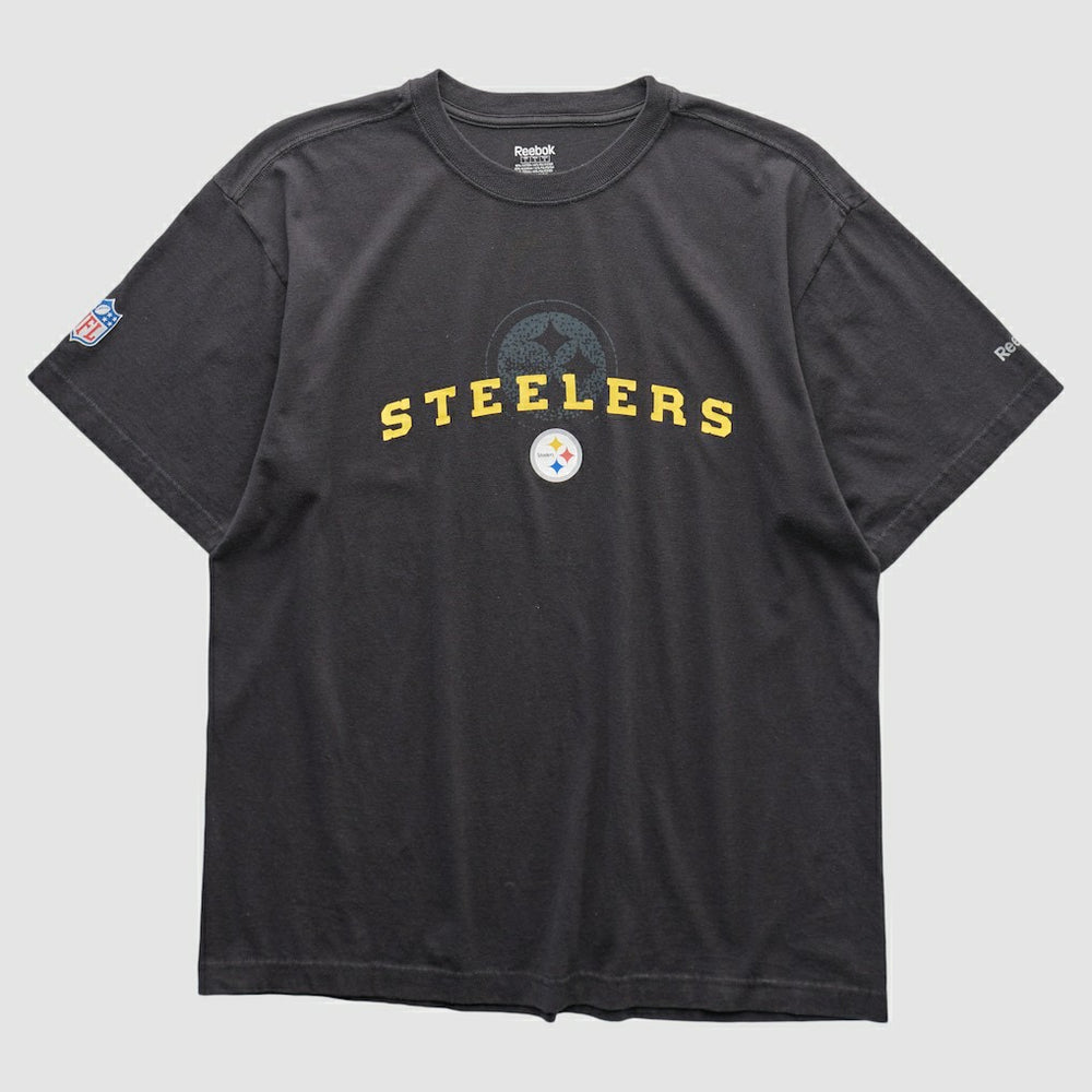Pittsburgh Steelers Reebok 2000s T-shirt - Black Vintage discount