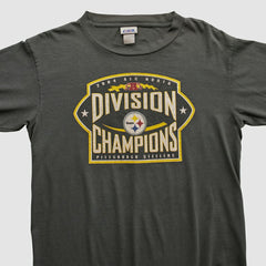 Pittsburgh Steelers CSA 2004 Long Sleeve T-shirt - Charcoal Vintage on sale