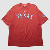 Texas Rangers Majestic 2000s T-shirt Red Vintage