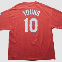 Texas Rangers Majestic 2000s T-shirt Red Vintage