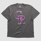 Colorado Rockies Majestic 2010s T-shirt Dark Heather Gray Vintage