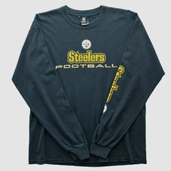 Pittsburgh Steelers Team Edition Apparel 2010s Long Sleeve T-shirt - Black Vintage discount
