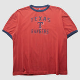 Texas Rangers Majestic 2009 T-shirt Red Vintage