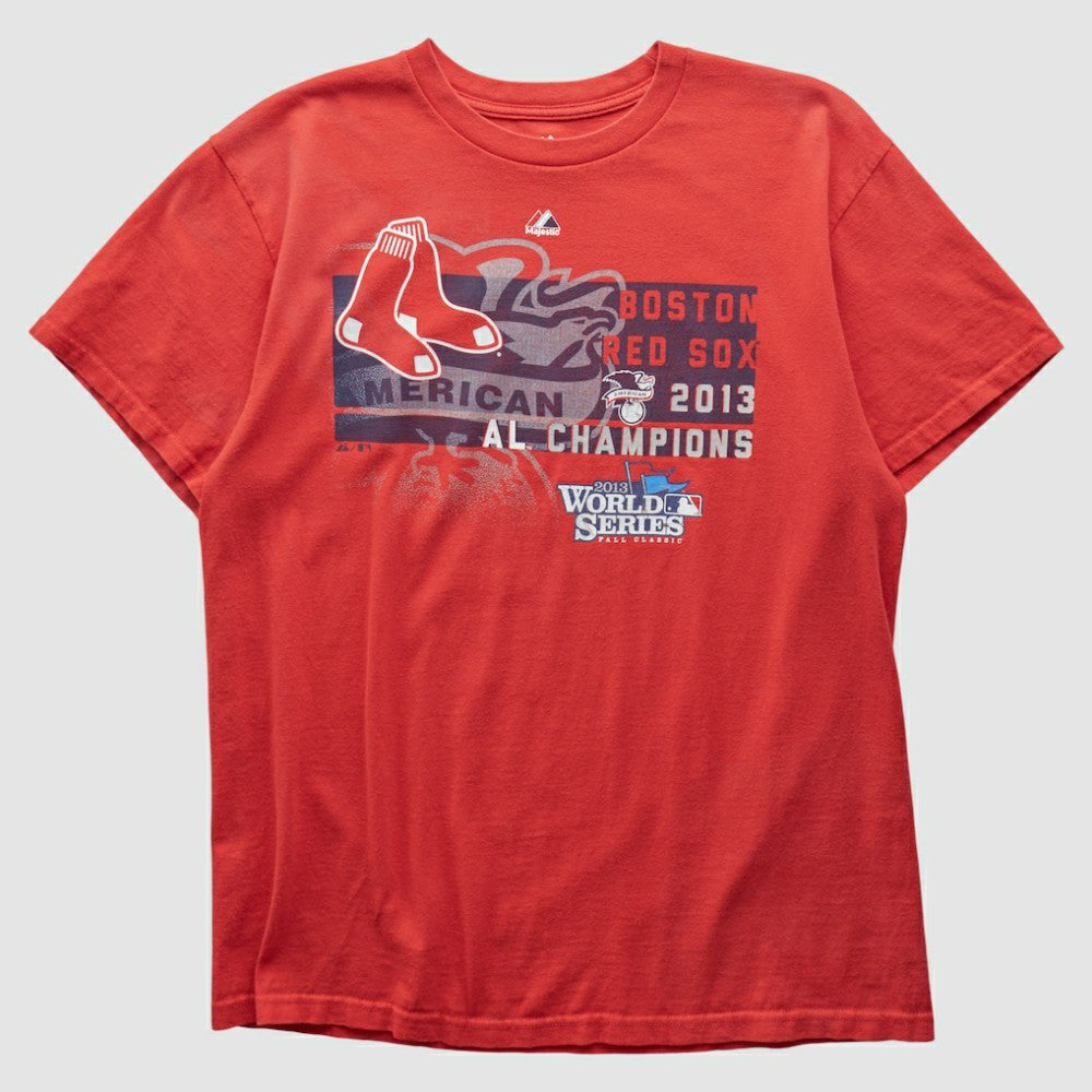 Boston Red Sox Majestic 2013 T-shirt Red Vintage