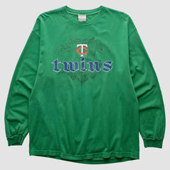 Minnesota Twins Genuine Merchandise 2000s Long Sleeve T-shirt Green Vintage