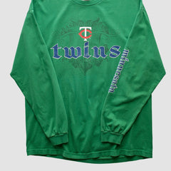 Minnesota Twins Genuine Merchandise 2000s Long Sleeve T-shirt Green Vintage