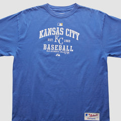Kansas City Royals Majestic 2000s T-shirt Blue Vintage