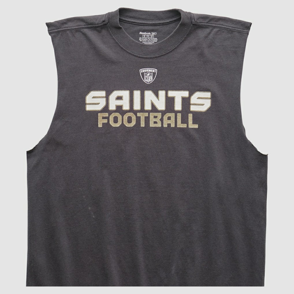 New Orleans Saints Reebok 2000s Tank - Black Vintage on sale