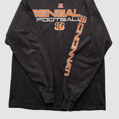 Cincinnati Bengals NFL 2000s Long Sleeve T-shirt - Black Vintage discount