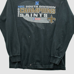 New Orleans Saints Alstyle Apparel 2009 Long Sleeve T-shirt - Black Vintage discount