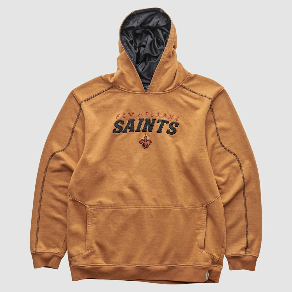 New Orleans Saints 2000s Hooded Pullover Sweatshirt - Tan Vintage outlet