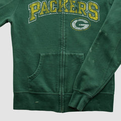 Green Bay Packers NFL 2010s Hooded Full Zip Sweatshirt - Green Vintage outlet