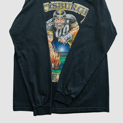 Pittsburgh Steelers NFL 2000s Long Sleeve T-shirt - Black Vintage for sale