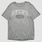San Antonio Spurs Majestic 2000s T-shirt - Heather Gray Vintage discount