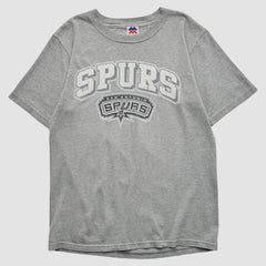 San Antonio Spurs Majestic 2000s T-shirt - Heather Gray Vintage discount