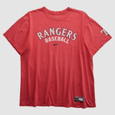 Texas Rangers 2000s T-shirt Red Vintage