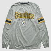Pittsburgh Steelers NFL 2000s Long Sleeve T-shirt - Heather Gray Vintage online