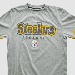 Pittsburgh Steelers NFL 2000s Long Sleeve T-shirt - Heather Gray Vintage online