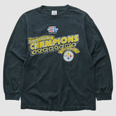 Pittsburgh Steelers Alstyle 2006 Long Sleeve T-shirt - Black Vintage discount