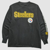 Pittsburgh Steelers 2000s Long Sleeve T-shirt - Black Vintage sale