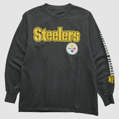 Pittsburgh Steelers 2000s Long Sleeve T-shirt - Black Vintage sale