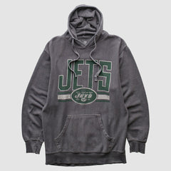New York Jets NFL 2010s Hooded Pullover Sweatshirt - Dark Heather Gray Vintage discount