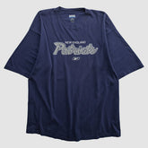 New England Patriots Reebok 2000s T-shirt - Navy Vintage for sale
