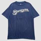 Milwaukee Brewers Majestic 2000s T-shirt Navy Vintage