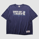 Tampa Bay Rays Majestic 2000s T-shirt Navy Vintage