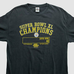 Pittsburgh Steelers Alstyle Apparel 2006 Long Sleeve T-shirt - Black Vintage for sale