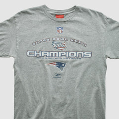 New England Patriots Reebok 2002 T-shirt - Heather Gray Vintage online