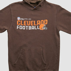 Cleveland Browns Reebok 2000s Hooded Pullover Sweatshirt - Brown Vintage cheap