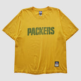 Green Bay Packers Reebok 2000s T-shirt - Yellow Vintage sale